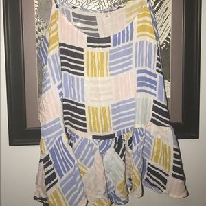 Old Navy Patterned Tank with Drop Waist